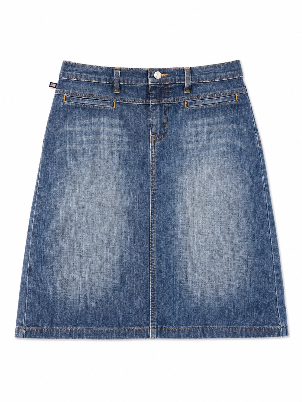Ralph Lauren Classic Blue Denim A-Line Skirt, Size 6